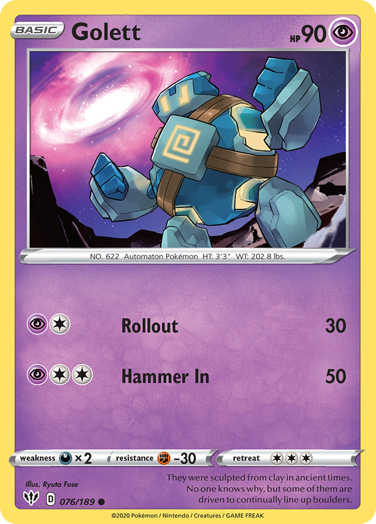 Golett (076/189) [Sword & Shield: Darkness Ablaze] | Devastation Store