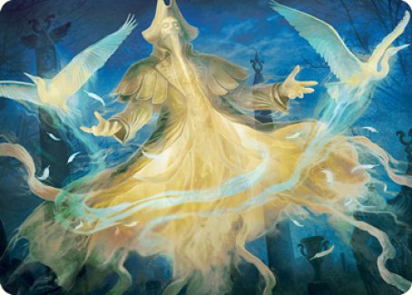 Heron-Blessed Geist Art Card [Innistrad: Crimson Vow Art Series] | Devastation Store
