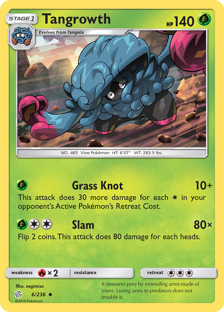 Tangrowth (6/236) [Sun & Moon: Cosmic Eclipse] | Devastation Store