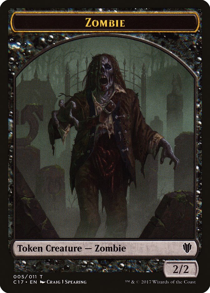 Vampire // Zombie Double-sided Token [Commander 2017 Tokens] | Devastation Store