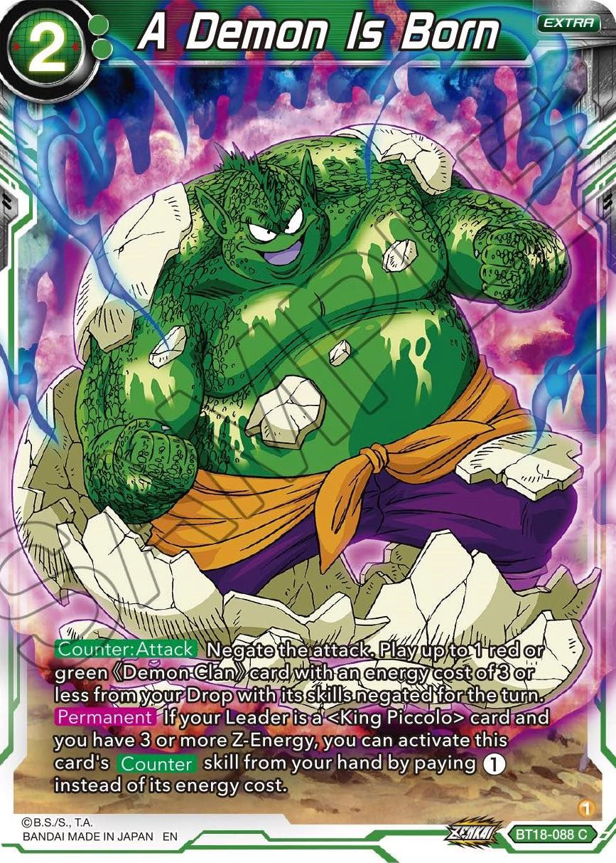 A Demon Is Born (BT18-088) [Dawn of the Z-Legends] | Devastation Store