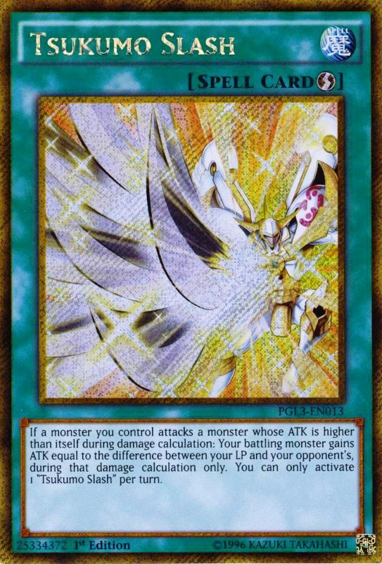 Tsukumo Slash [PGL3-EN013] Gold Secret Rare | Devastation Store