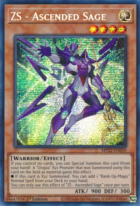 ZS - Ascended Sage [MP22-EN059] Prismatic Secret Rare | Devastation Store