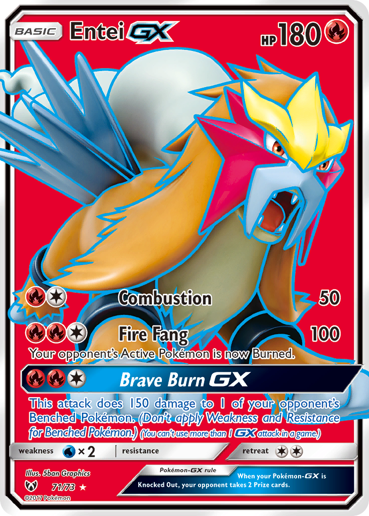 Entei GX (71/73) [Sun & Moon: Shining Legends] | Devastation Store