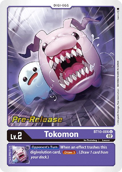 Tokomon [BT10-006] [Xros Encounter Pre-Release Cards] | Devastation Store