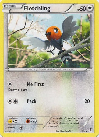 Fletchling (1/30) [XY: Trainer Kit 1 - Bisharp] | Devastation Store