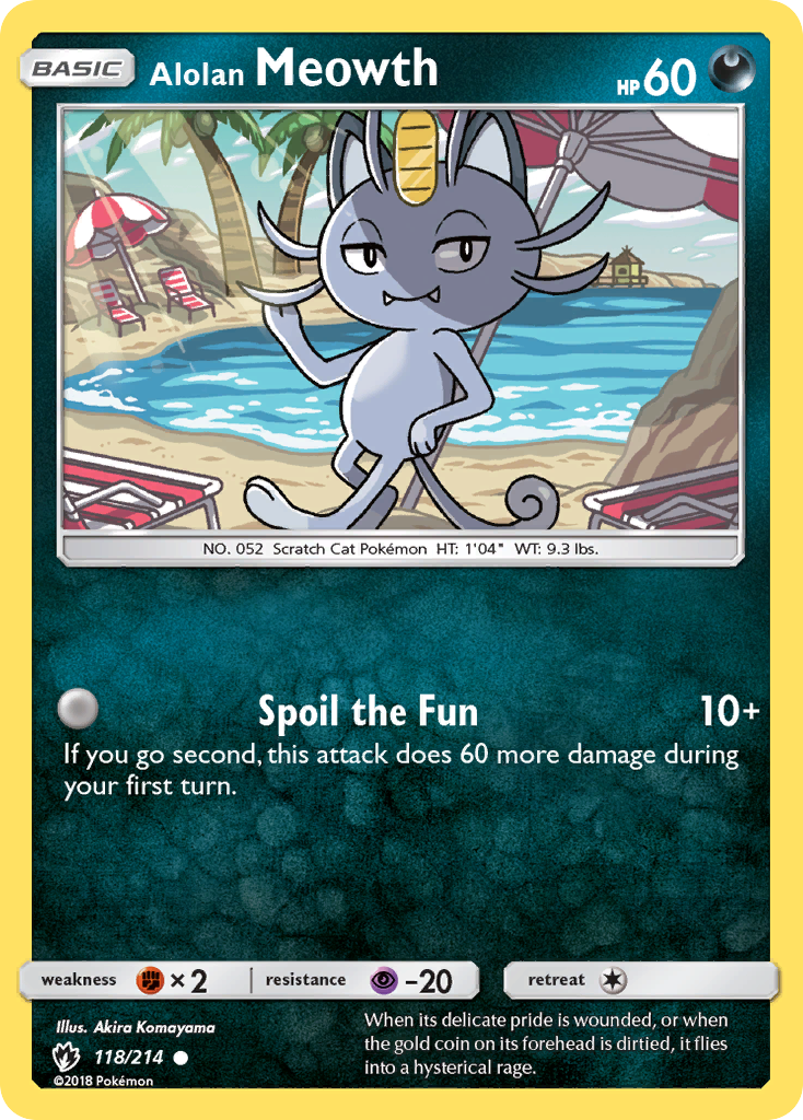 Alolan Meowth (118/214) [Sun & Moon: Lost Thunder] | Devastation Store