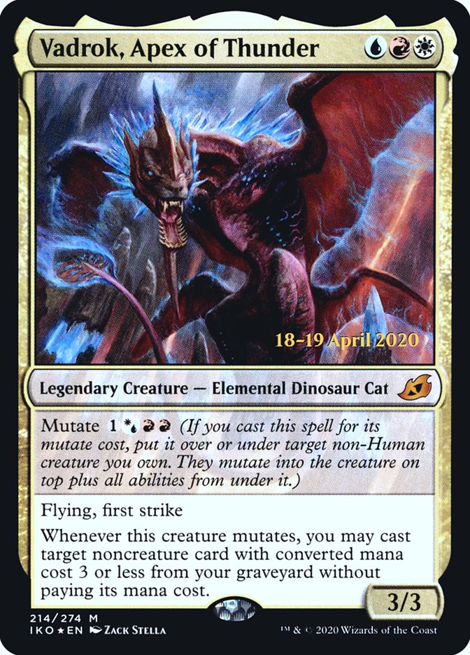 Vadrok, Apex of Thunder  [Ikoria: Lair of Behemoths Prerelease Promos] | Devastation Store