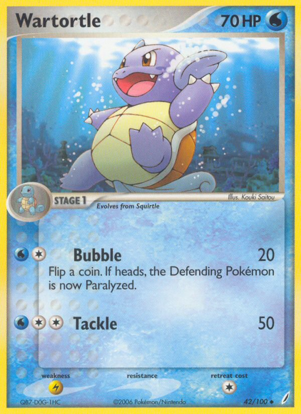 Wartortle (42/100) [EX: Crystal Guardians] | Devastation Store