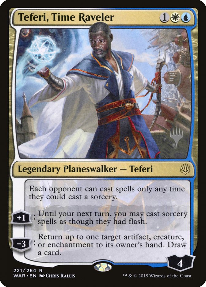 Teferi, Time Raveler (Promo Pack) [War of the Spark Promos] | Devastation Store