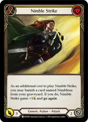 Nimble Strike (Yellow) [WTR186] Unlimited Edition Rainbow Foil - Devastation Store | Devastation Store