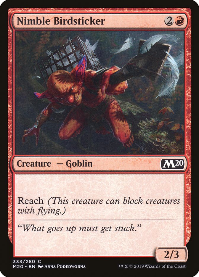 Nimble Birdsticker [Core Set 2020] | Devastation Store