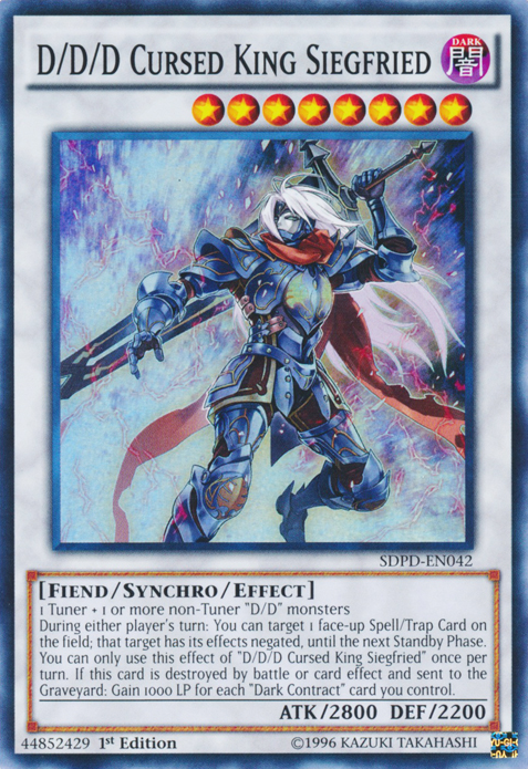 D/D/D Cursed King Siegfried [SDPD-EN042] Super Rare | Devastation Store