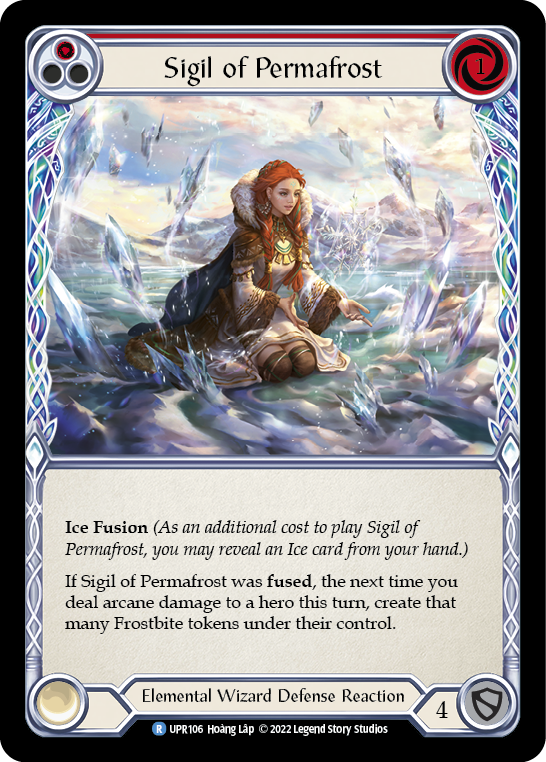 Sigil of Permafrost (Red) [UPR106] (Uprising)  Rainbow Foil | Devastation Store