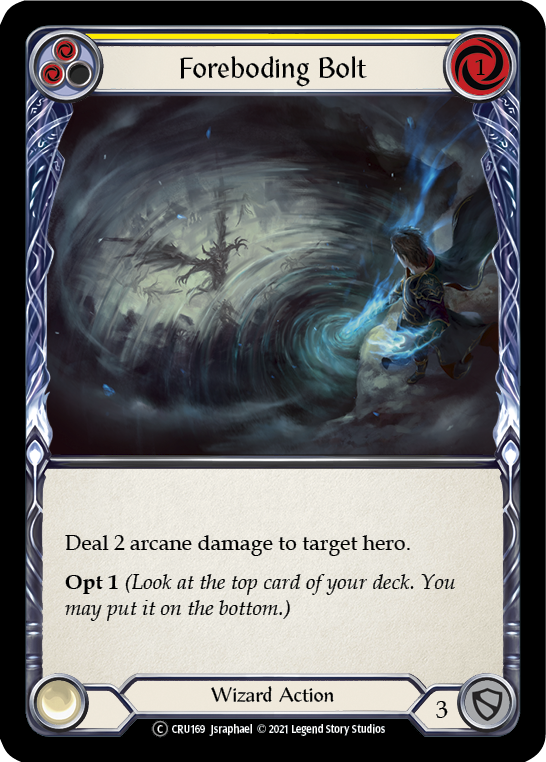 Foreboding Bolt (Yellow) [CRU169] Unlimited Normal | Devastation Store