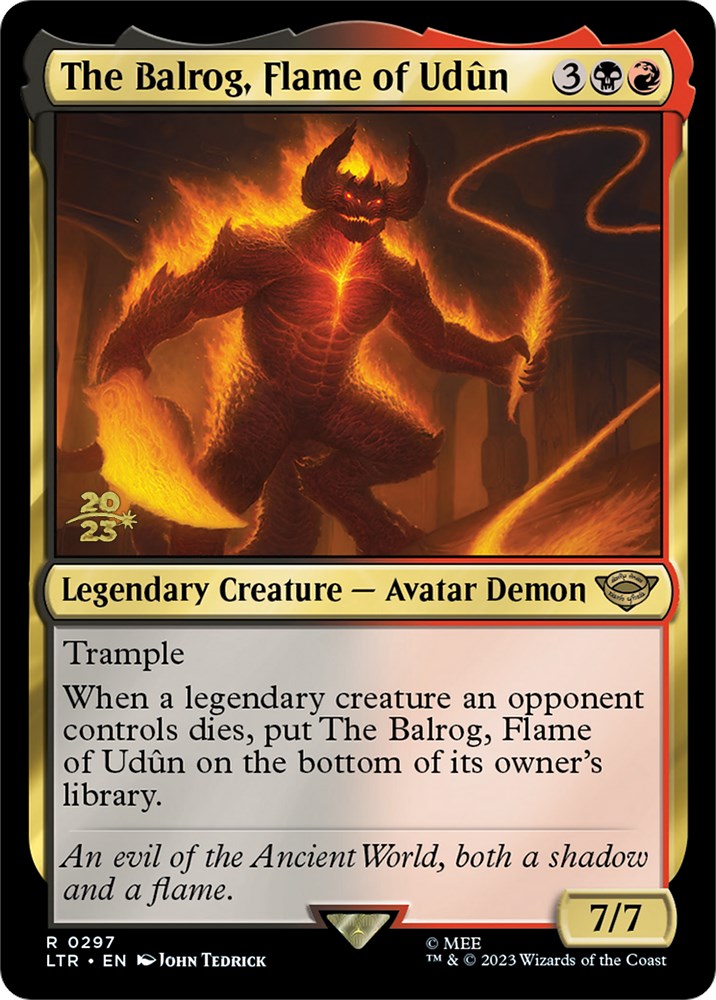 The Balrog, Flame of Udun [The Lord of the Rings: Tales of Middle-Earth Prerelease Promos] | Devastation Store