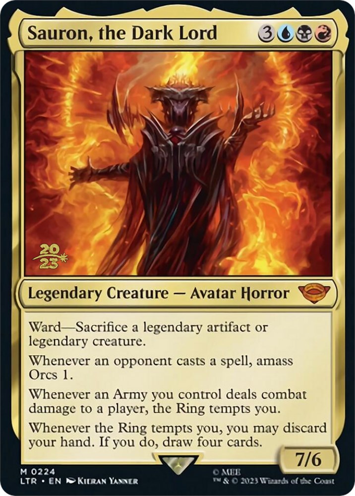Sauron, the Dark Lord [The Lord of the Rings: Tales of Middle-Earth Prerelease Promos] | Devastation Store