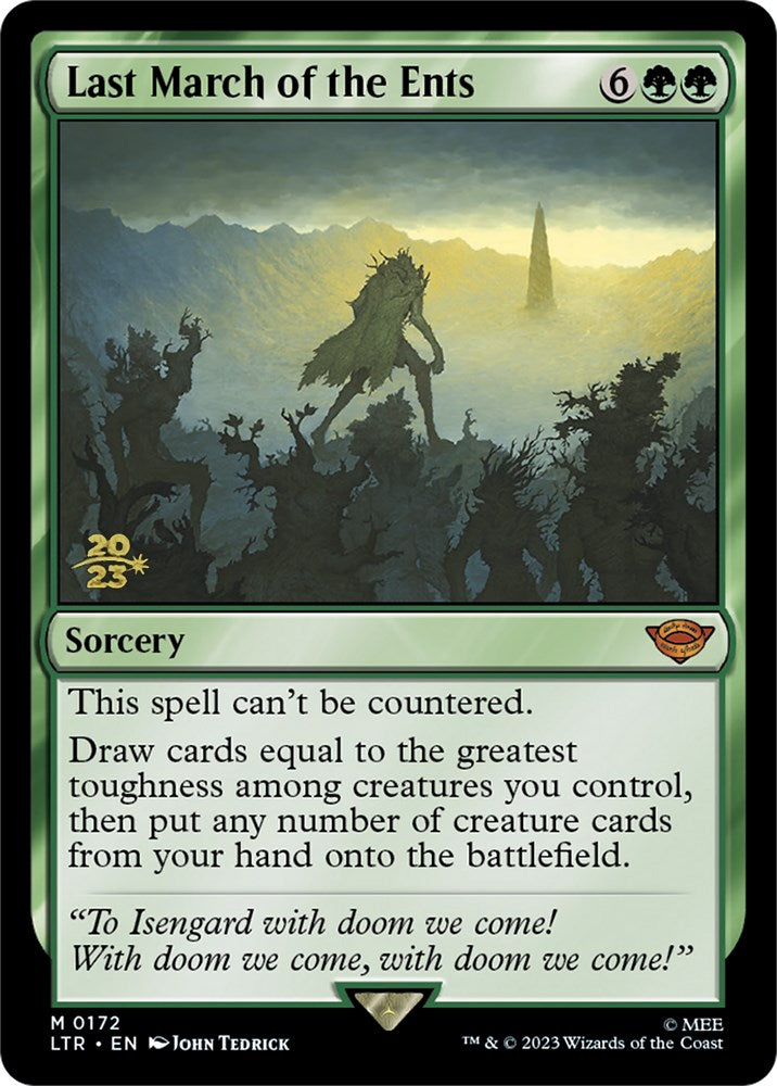 Last March of the Ents [The Lord of the Rings: Tales of Middle-Earth Prerelease Promos] | Devastation Store