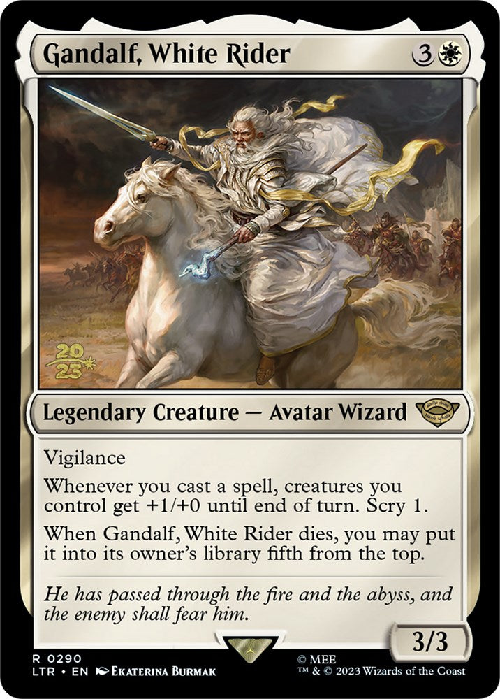 Gandalf, White Rider [The Lord of the Rings: Tales of Middle-Earth Prerelease Promos] | Devastation Store