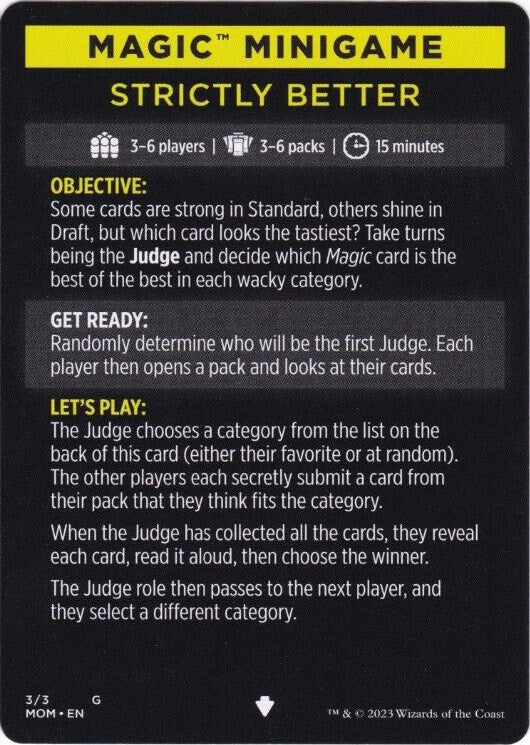 Strictly Better (Magic Minigame) [March of the Machine Minigame] | Devastation Store
