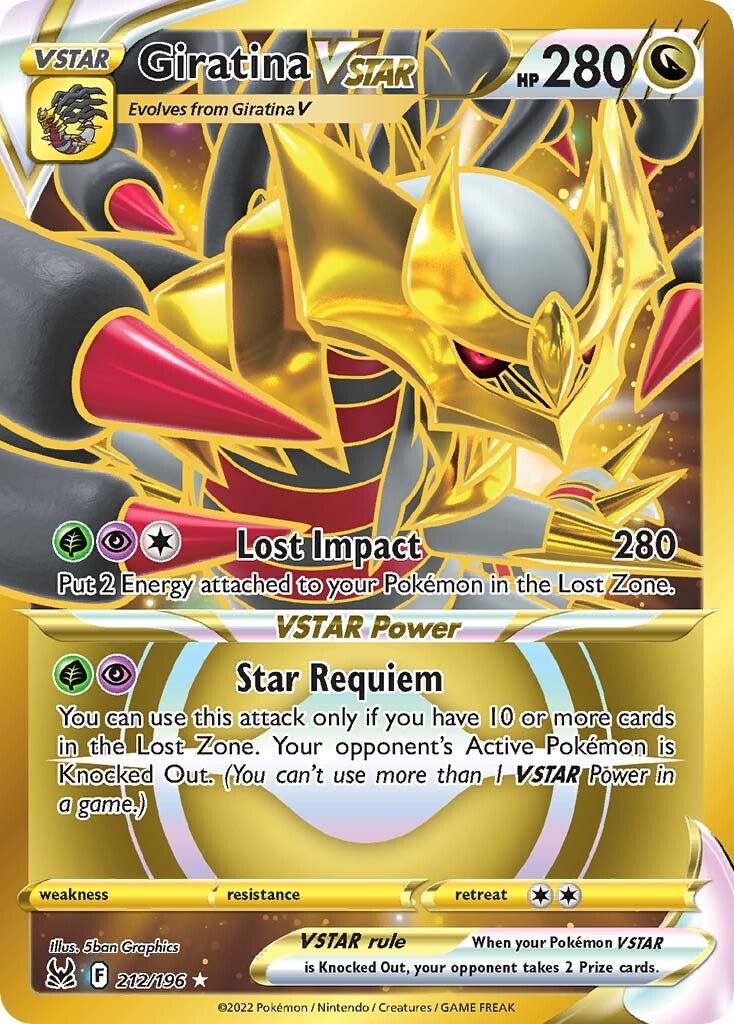 Giratina VSTAR (212/196) [Sword & Shield: Lost Origin] | Devastation Store