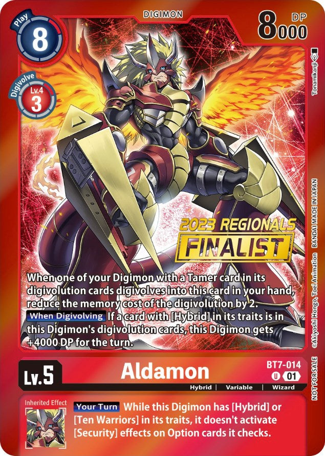 Aldamon [BT7-014] (2023 Regionals Finalist) [Next Adventure Promos] | Devastation Store
