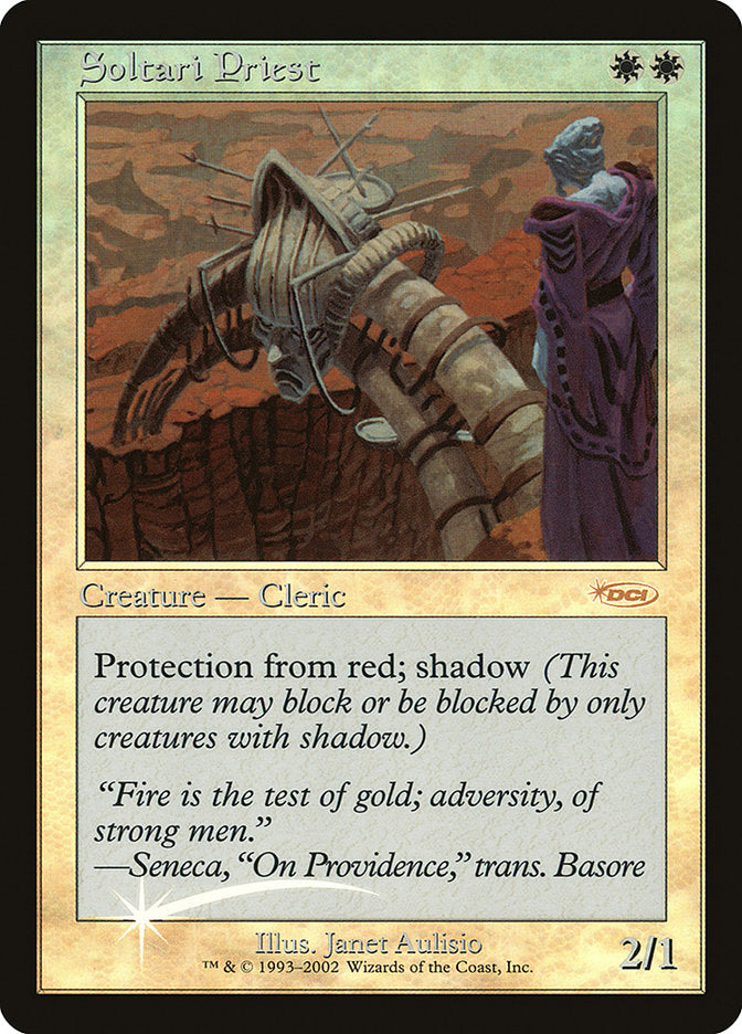 Soltari Priest [Friday Night Magic 2002] - Devastation Store | Devastation Store