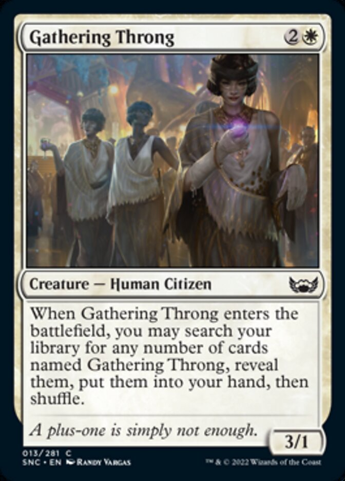 Gathering Throng [Streets of New Capenna] | Devastation Store
