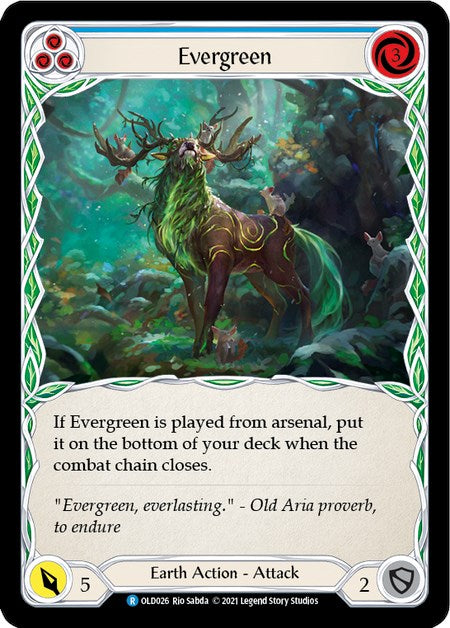 Evergreen (Blue) [OLD026] (Tales of Aria Oldhim Blitz Deck)  1st Edition Normal | Devastation Store