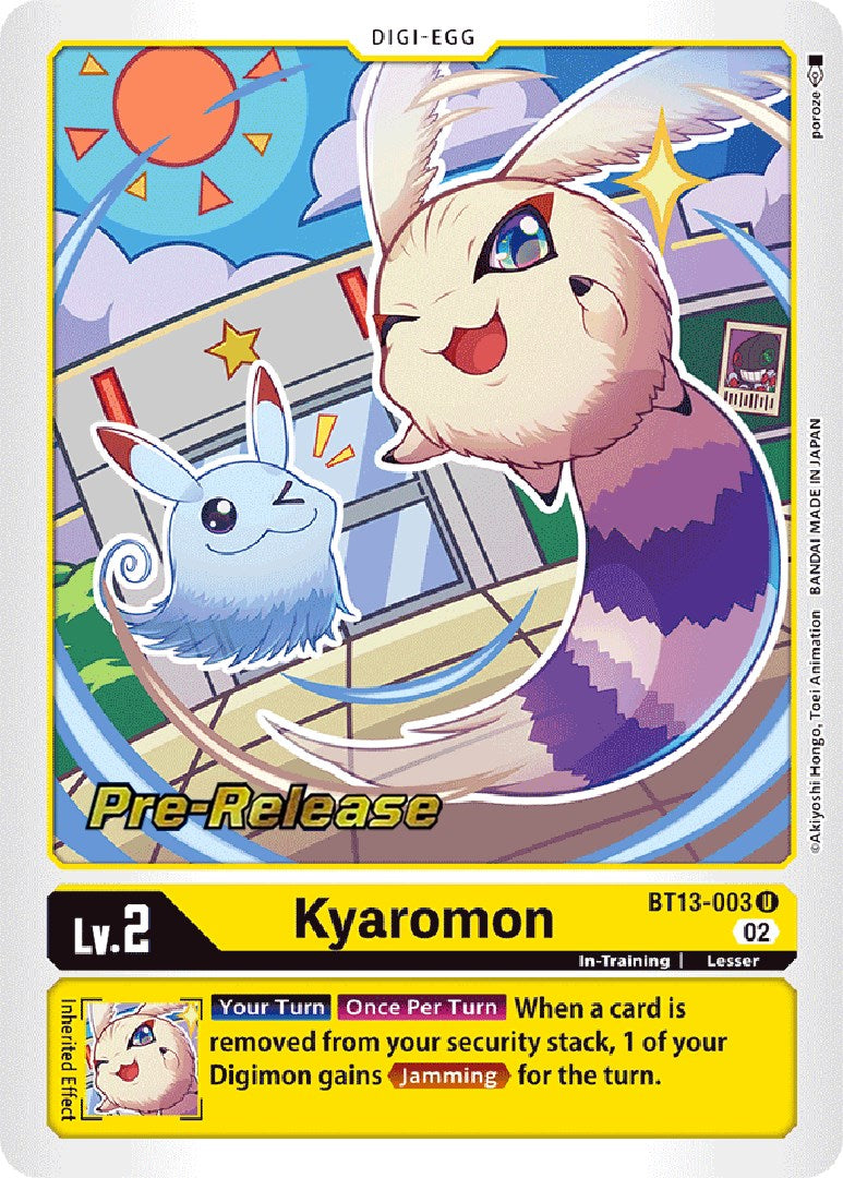 Kyaromon [BT13-003] [Versus Royal Knight Booster Pre-Release Cards] | Devastation Store