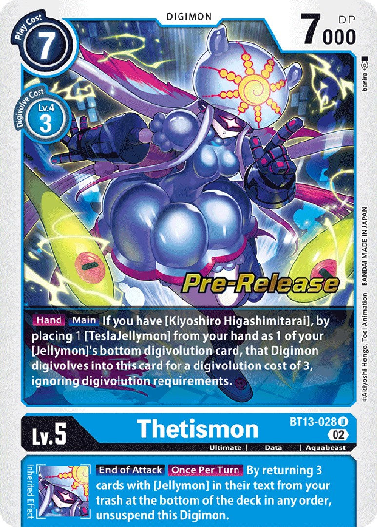 Thetismon [BT13-028] [Versus Royal Knight Booster Pre-Release Cards] | Devastation Store