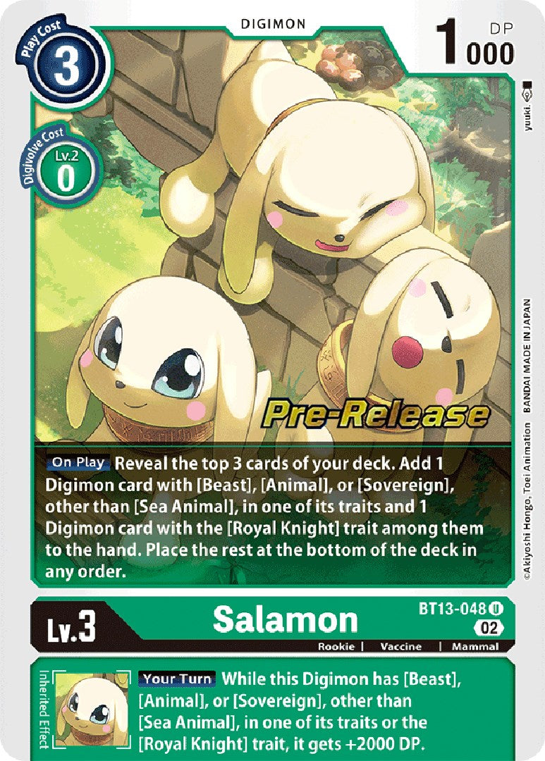 Salamon [BT13-048] [Versus Royal Knight Booster Pre-Release Cards] | Devastation Store