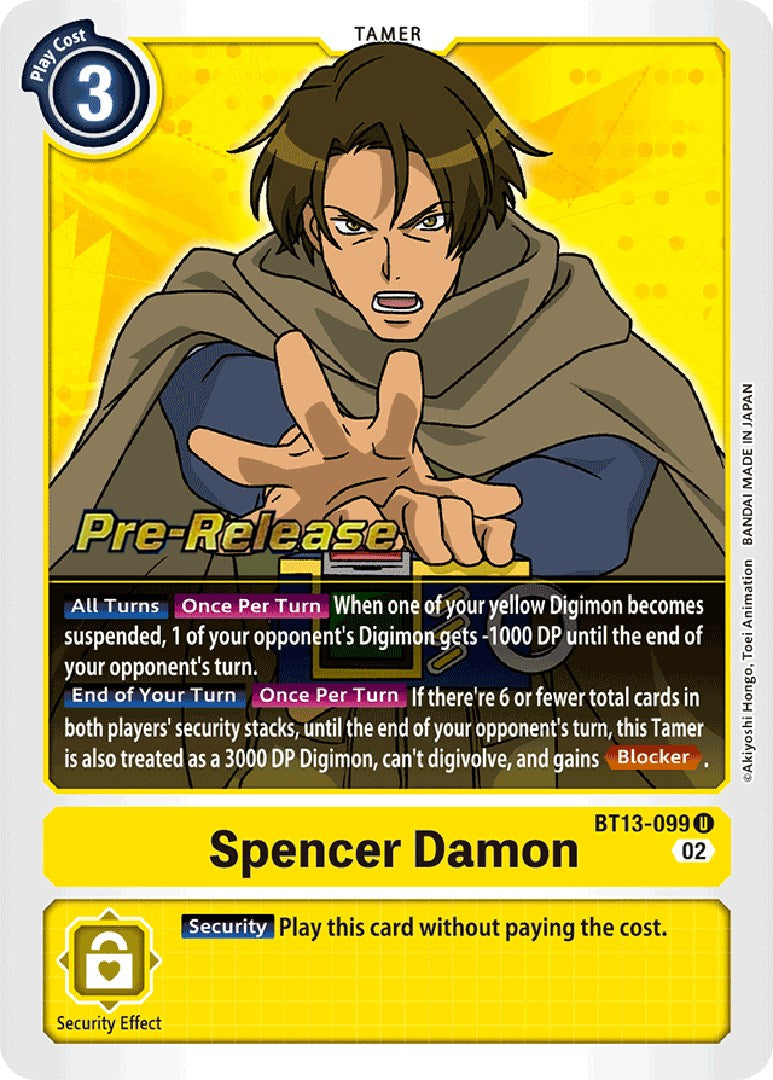 Spencer Damon [BT13-099] [Versus Royal Knight Booster Pre-Release Cards] | Devastation Store