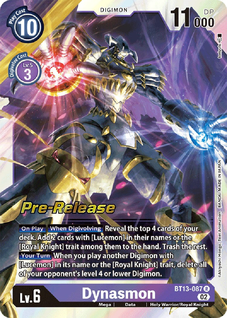 Dynasmon [BT13-087] [Versus Royal Knight Booster Pre-Release Cards] | Devastation Store