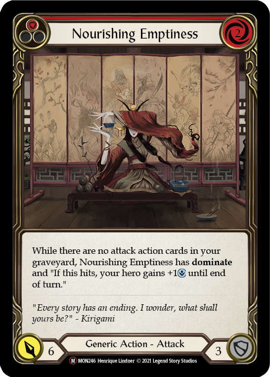 Nourishing Emptiness (Rainbow Foil) [U-MON246-RF] Unlimited Edition Rainbow Foil | Devastation Store