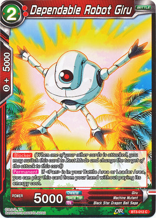 Dependable Robot Giru [BT3-012] | Devastation Store