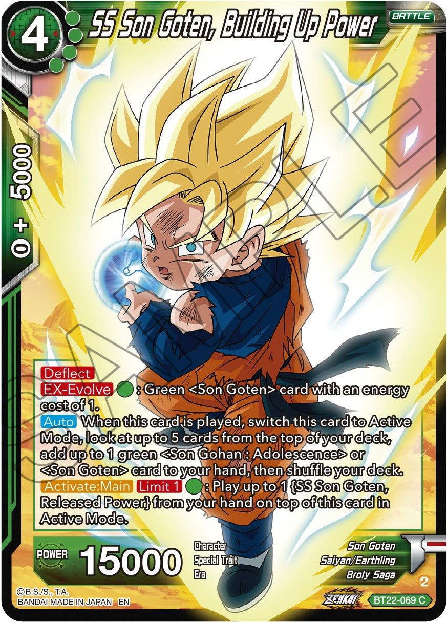 SS Son Goten, Building Up Power (BT22-069) [Critical Blow] | Devastation Store