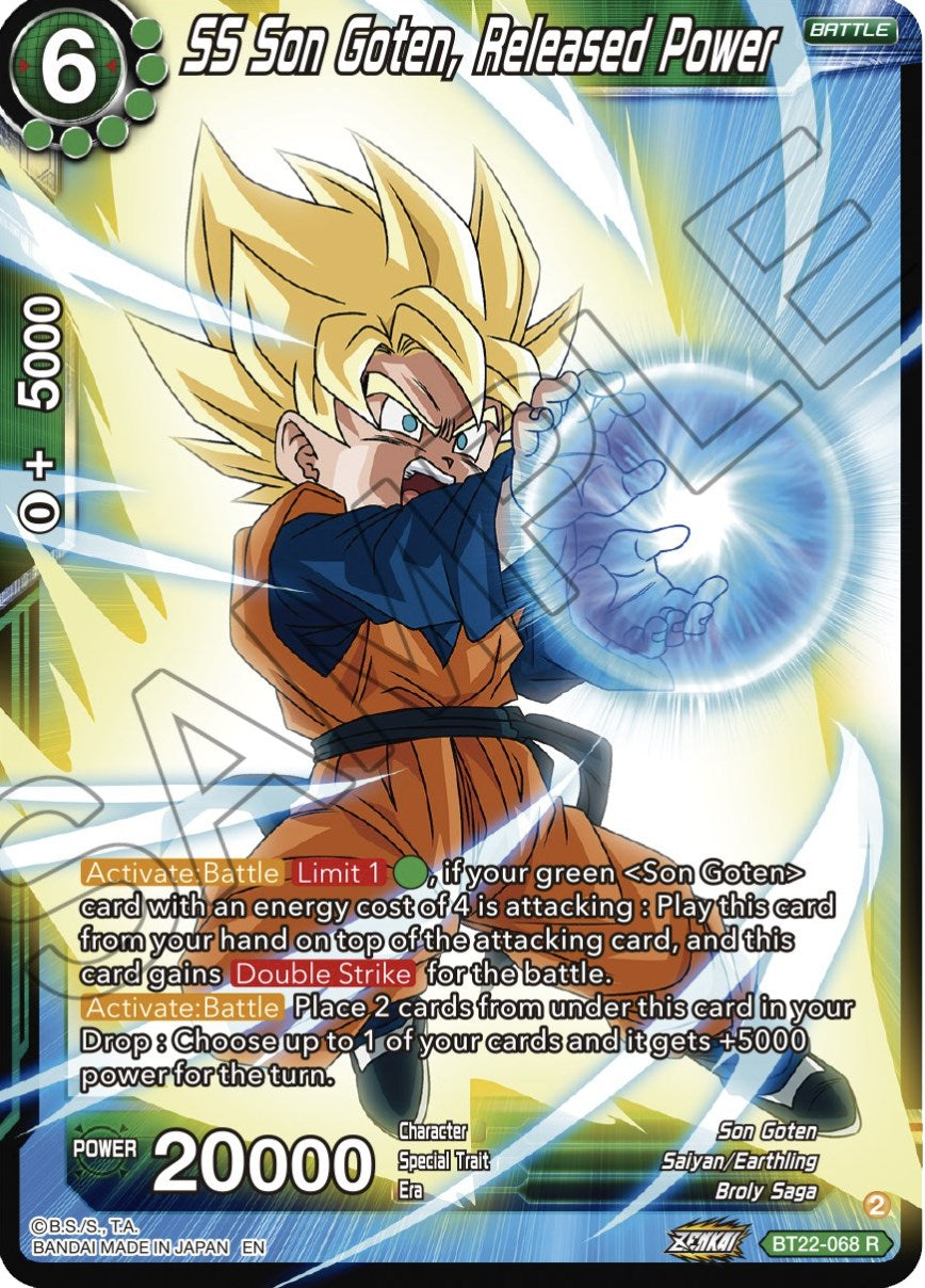 SS Son Goten, Released Power (BT22-068) [Critical Blow] | Devastation Store