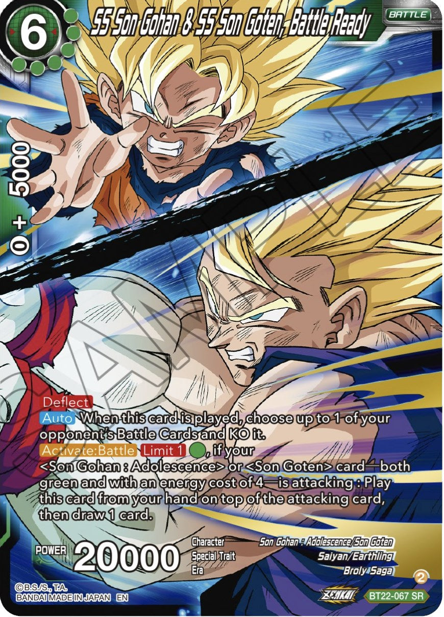 SS Son Gohan & SS Son Goten, Battle Ready (BT22-067) [Critical Blow] | Devastation Store