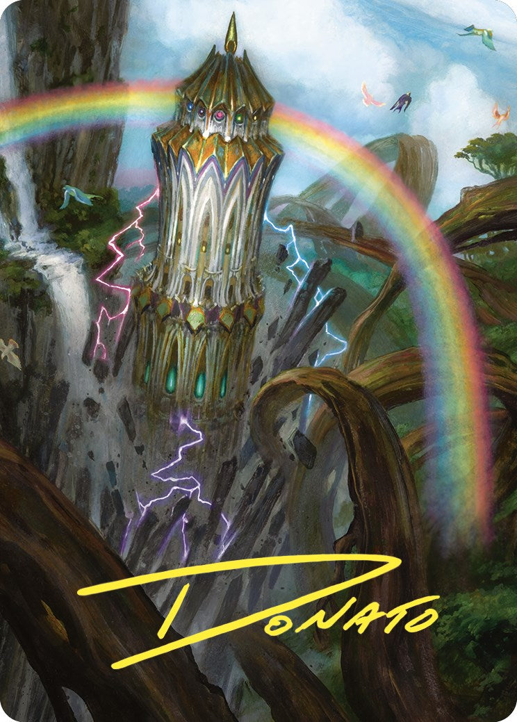 Command Tower Art Card (Gold-Stamped Signature) [Commander Masters Art Series] | Devastation Store