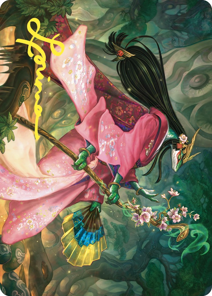 Sakiko, Mother of Summer Art Card (Gold-Stamped Signature) [Commander Masters Art Series] | Devastation Store