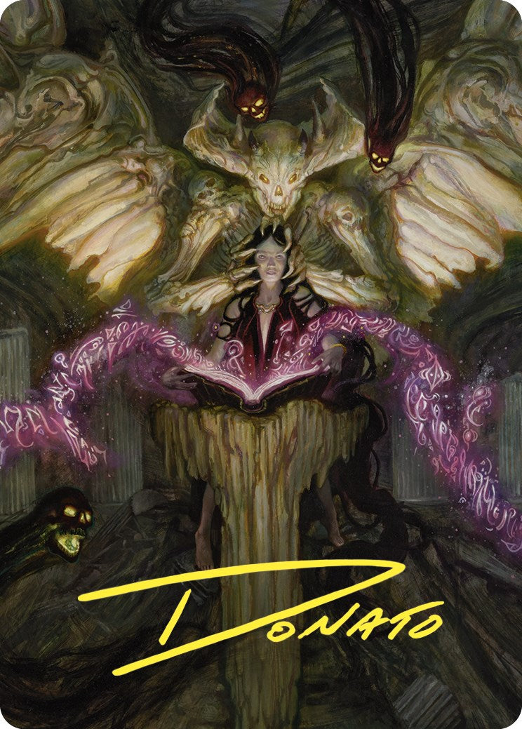 Demonic Tutor Art Card (Gold-Stamped Signature) [Commander Masters Art Series] | Devastation Store