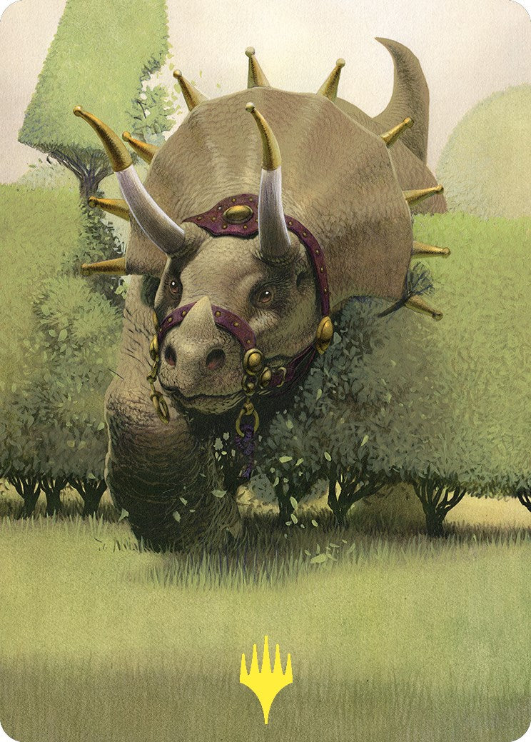Regal Behemoth Art Card (Gold-Stamped) [Commander Masters Art Series] | Devastation Store