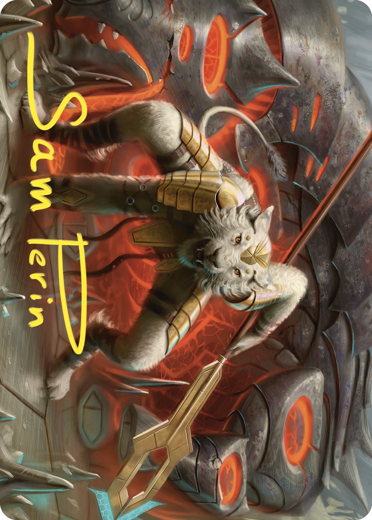 Sunspear Shikari Art Card (Gold-Stamped Signature) [Commander Masters Art Series] | Devastation Store