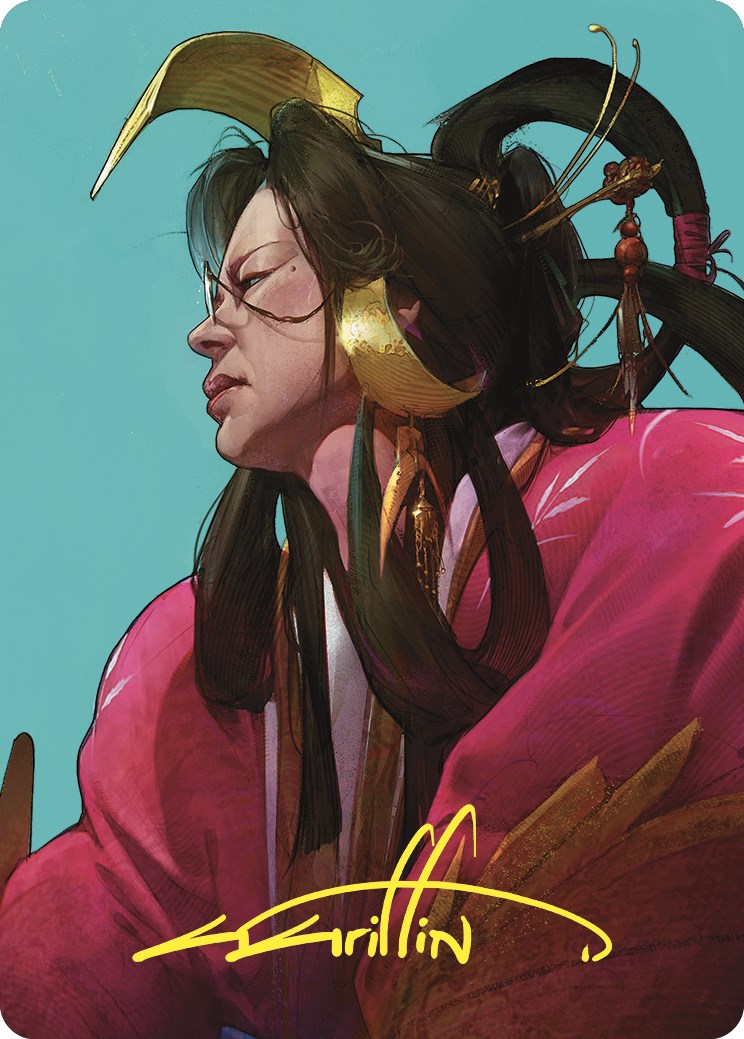 Azami, Lady of Scrolls Art Card (Gold-Stamped Signature) [Commander Masters Art Series] | Devastation Store