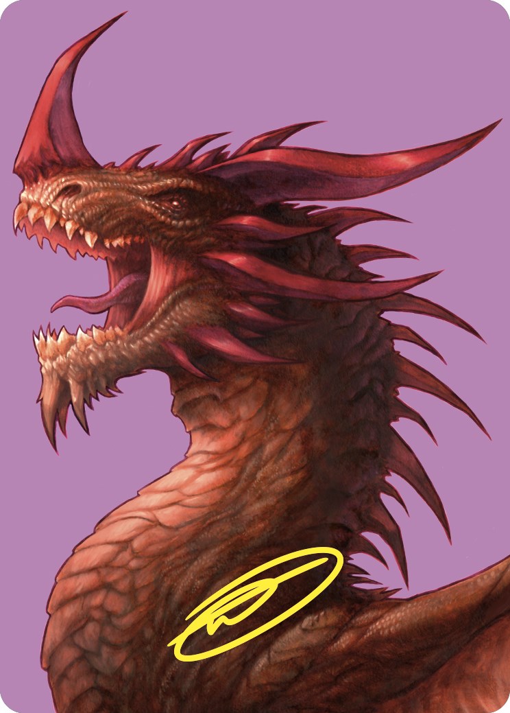 The Ur-Dragon Art Card (Gold-Stamped Signature) [Commander Masters Art Series] | Devastation Store