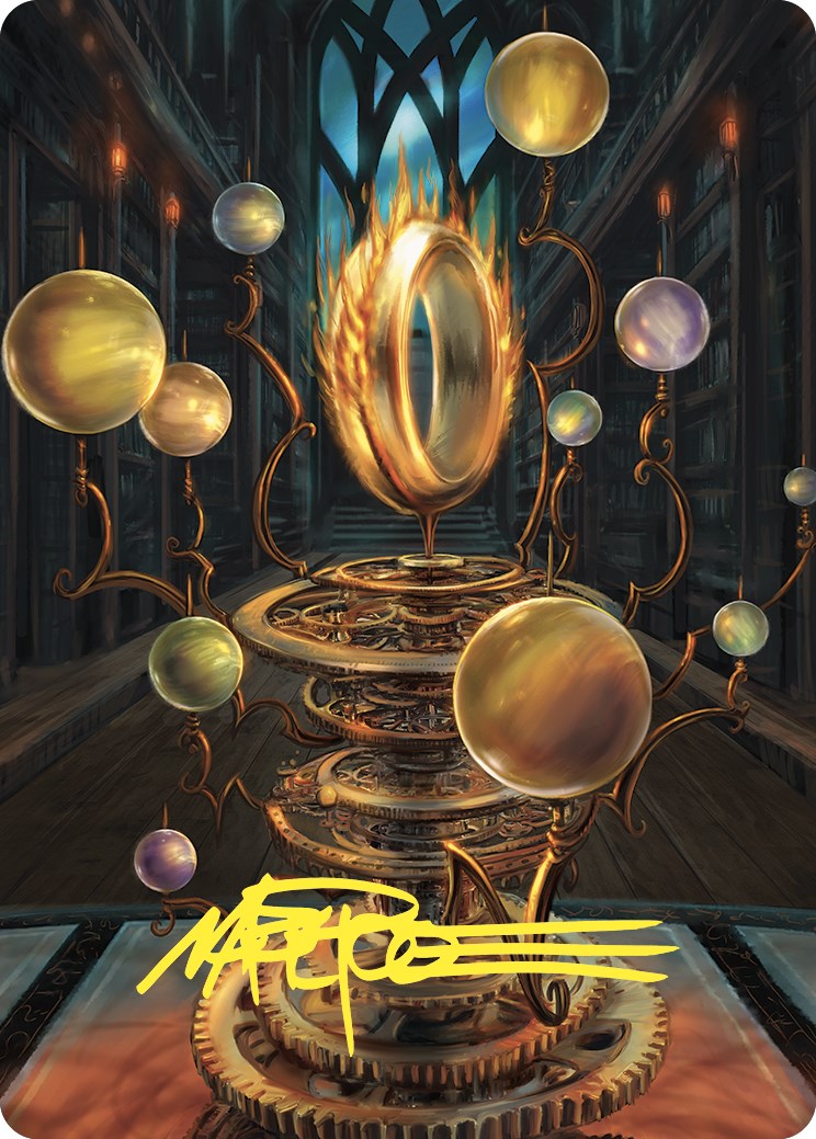 Sol Ring Art Card (Gold-Stamped Signature) [Commander Masters Art Series] | Devastation Store