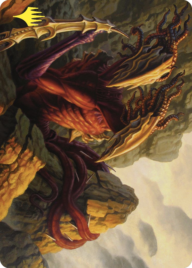 Two-Headed Sliver Art Card (Gold-Stamped) [Commander Masters Art Series] | Devastation Store