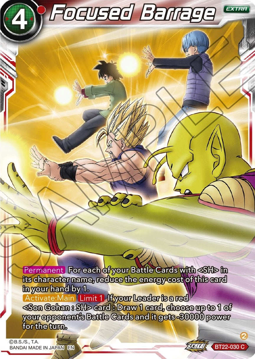 Focused Barrage (Bt22-030) [Critical Blow] | Devastation Store