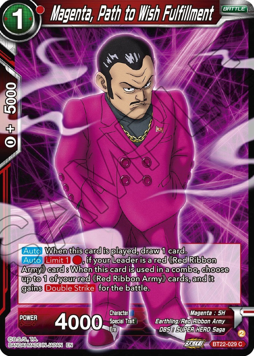 Magenta, Path to Wish Fulfillment (BT22-029) [Critical Blow] | Devastation Store